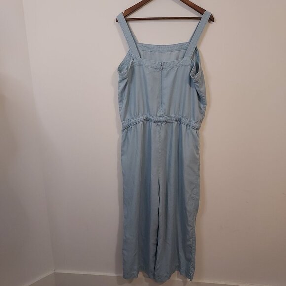 Loft Outlet XL Chambray Wide Leg Jumpsuit - Picture 6 of 11